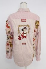 画像2: Karl Helmut / Puss in Boots刺繍パッチワークブラウス  ピンク T-26-10-04-002-EL-BL-SA-ZT (2)