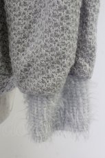 画像5: axes femme / パールキャミリボンオフショルニットトップス M グレー T-26-10-11-006-AX-TO-SA-ZT (5)