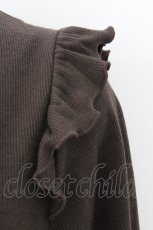 画像3: axes femme / ドッキングワンピース M ブラウン T-26-10-18-023-AX-OP-SA-ZT (3)