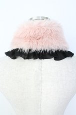 画像2: MARBLE / ファーティペット  ピンクＸ黒 T-26-10-18-036-GO-ZA-SA-ZT (2)
