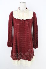 画像1: axes femme / スタンドブロッキグチュニ M ワイン T-26-10-18-012-AX-OP-SA-ZT (1)