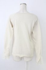 画像2: axes femme / 袖レースニット M ホワイト T-26-10-18-002-AX-TO-SA-ZT (2)
