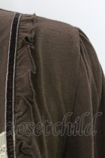 画像3: axes femme / レース重ね襟長袖プルオーバー M ブラウン T-26-10-18-014-AX-TO-SA-ZT (3)
