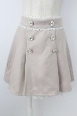 画像1: Ank Rouge / パールボタンスカート  ピンクＸ白 T-26-10-23-032-CA-SK-SA-ZT (1)