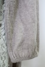 画像5: axes femme / レース切り替えトッパーカーデ  アイボリーＸグレー T-26-10-23-009-AX-TO-SA-ZT (5)