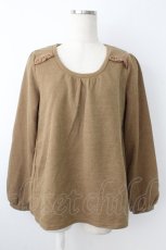 画像1: axes femme / バックシャンカットプルオーバー  カーキ T-26-10-23-011-AX-TO-SA-ZT (1)