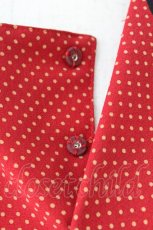 画像3: PINK HOUSE / 帽子ドット柄ブラウス&プリーツスカートセットアップ  赤 T-26-10-23-014-LO-SK-SA-ZT (3)