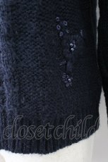 画像3: axes femme / 手刺繍入りプルオーバー  ネイビー T-26-10-23-016-AX-TO-SA-ZT (3)