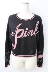 画像1: MILK / Pink sweater  黒Ｘピンク T-26-10-23-018-ML-TO-SA-ZT (1)