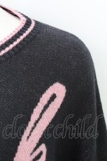 画像3: MILK / Pink sweater  黒Ｘピンク T-26-10-23-018-ML-TO-SA-ZT (3)