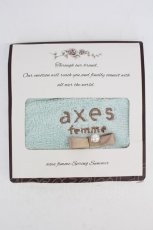 画像1: axes femme / ハンカチ  サックス T-26-10-28-029-AX-BL-SA-ZT (1)
