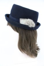 画像3: axes femme / リボンハット  ネイビー T-26-10-28-035-AX-AC-TE-ZT (3)