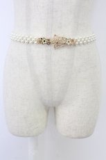 画像1: axes femme / スターライトパールゴムベルト  ゴールド T-26-10-28-038-AX-ZA-SA-ZT (1)