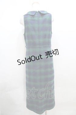 画像2: 【SALE】an another angelus / 衿付チェックストレートジャンパースカート Y-23-09-29-113-CA-OP-SZ-ZT411