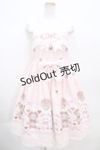 BABY,THE STARS INE BRIHT / くみゃちゃんのSweet Heart CheckジャンパースカートII型 Y-23-09-29-116-BA-OP-WD-ZY
