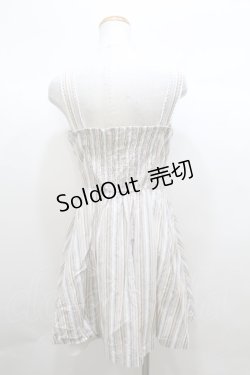 画像2: 【SALE】axes femme POETIQUE / ウエスト刺繍レジメンワンピース Y-23-09-30-014-AX-OP-SZ-ZT027