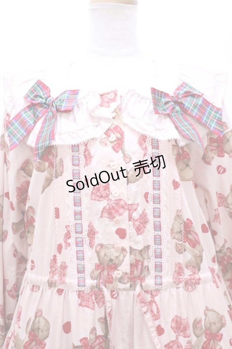 画像3: PINK HOUSE /Love Ribbon Bearミディ丈ワンピース Y-23-10-07-077-LO-OP-SZ-ZY (3)