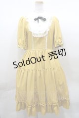 Innocent World / 大人になったアリスワンピース(五分袖) L イエロー Y-23-10-19-123-IW-OP-SZ-ZY