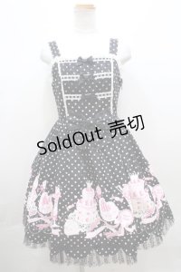 Angelic Pretty /  パステル・ア・ラモードジャンパースカート  黒 Y-23-10-21-081-AP-OP-SZ-ZY