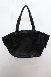 【最終値下げ】ジェーンマープル　リボンバッグ　ブラック Jane Marple（ジェーンマープル）の古着 ロリィタ靴 / 鞄！
