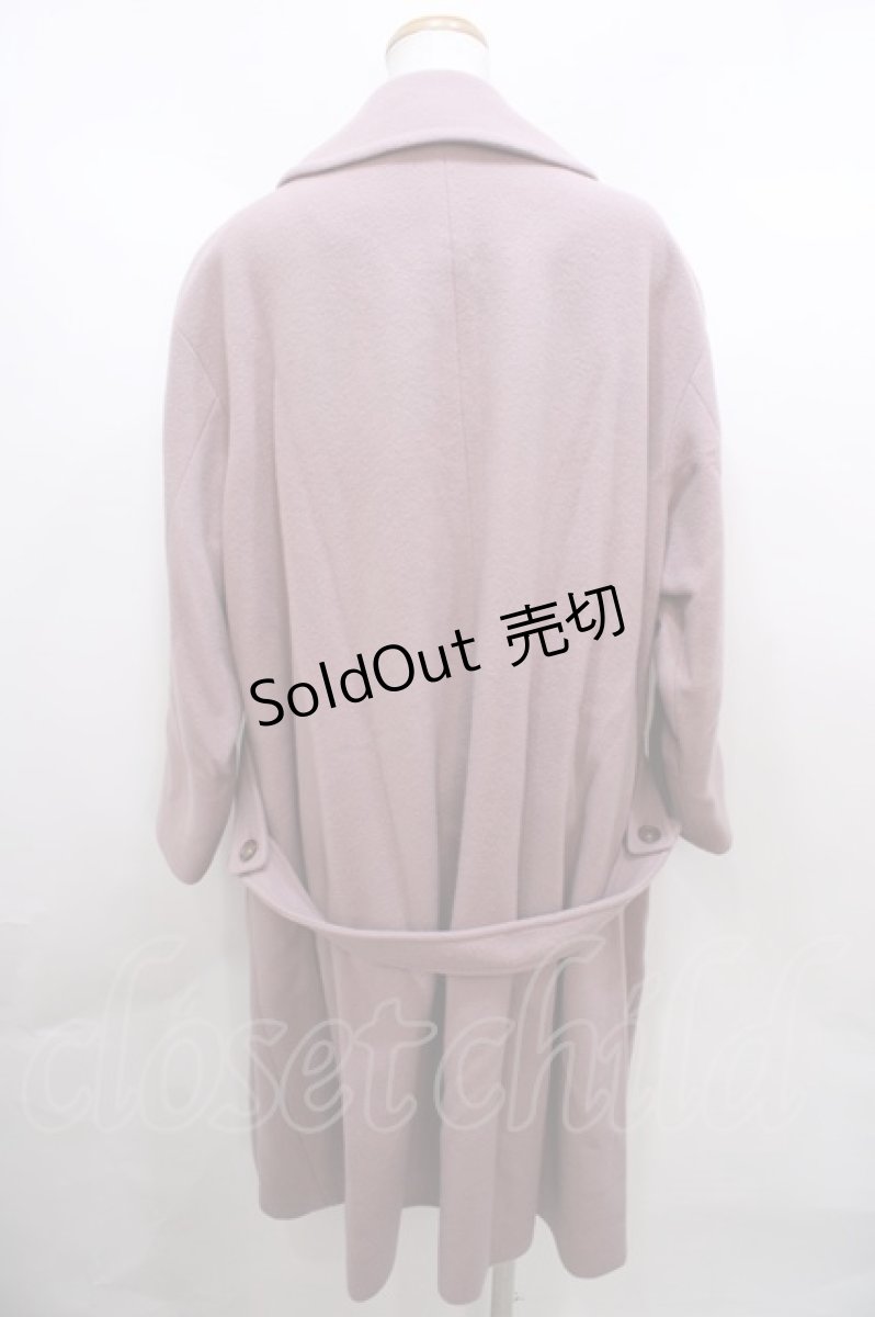 画像2: Jane Marple / COATLamb melton flareコート  ピンク Y-23-10-31-066-JM-CO-AS-ZY (2)