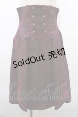 EXCENTRIQUE / ブラスバンド・コルセットスカート  レッド Y-23-10-31-090-EL-SK-SZ-ZY