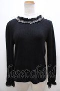 axes femme / フリルカットプルオーバー F 黒 Y-23-10-31-011-AX-TO-SZ-ZT225