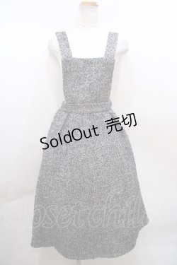 画像1: 【SALE】Fi.n.t / ツィード2wayジャンパースカート F ブラック Y-23-11-05-068-CA-OP-SZ-ZT264