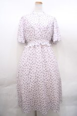 画像1: 【SALE】Maison de FLEUR Petite Robe /フラワープリントドレス M - Y-23-11-05-079-EL-OP-SZ-ZT158 (1)