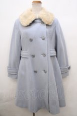 画像1: Jane Marple / ラムパイルのシャルロットコート M ブルーグレー Y-23-11-22-092-JM-CO-SZ-ZTC040 (1)