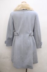 画像2: Jane Marple / ラムパイルのシャルロットコート M ブルーグレー Y-23-11-22-092-JM-CO-SZ-ZTC040 (2)