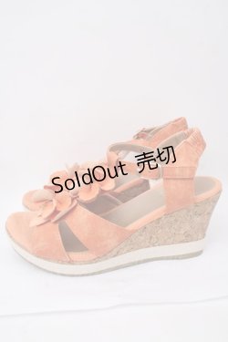 画像2: 【SALE】あしながおじさん / お花モチーフサンダル M オレンジ Y-23-11-27-042-PU-SH-SZ-ZTK022