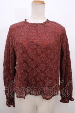 画像1: 【SALE】an another angelus / チュールレースプルオーバーブラウス  ブラウン Y-23-11-27-063-CA-BL-WD-ZT351 (1)