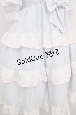 画像4: BABY,THE STARS SHINE BRIGHT / はるちゃんのふわふわSheer Block Checkうさくみゃワンピース B サックス Y-23-11-30-122-BA-OP-SZ-ZY