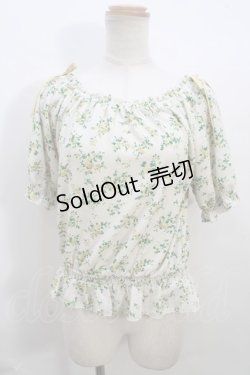 画像1: 【SALE】F&A / 小花柄ブラウス F イエロー Y-23-12-05-028-LO-BL-SZ-ZT353