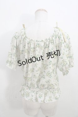 画像2: 【SALE】F&A / 小花柄ブラウス F イエロー Y-23-12-05-028-LO-BL-SZ-ZT353