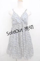 axes femme / ペイズリー柄カシュクールキャミワンピース M ブルー Y-23-12-17-140-AX-OP-SZ-ZT352