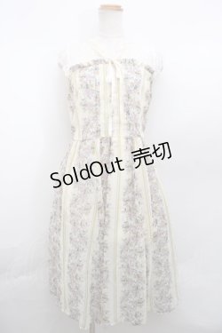 画像1: 【SALE】axes femme / フラワーパターンノースリワンピース M イエロー Y-23-12-17-143-AX-OP-SZ-ZT353