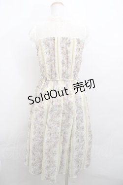 画像2: 【SALE】axes femme / フラワーパターンノースリワンピース M イエロー Y-23-12-17-143-AX-OP-SZ-ZT353