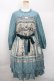 画像1: Jane Marple / Queen's tableコレットドレス M ブルーグレー Y-23-12-17-158-JM-OP-SZ-ZY (1)
