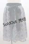 axes femme POETIQUE / うさぎとお茶会スカート  紺 Y-23-12-22-171-AX-SK-AS-ZI