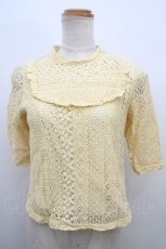 画像1: 【SALE】Fi.n.t. / 総レーストップス F イエロー Y-23-12-29-063-LO-TO-SZ-ZT393 (1)
