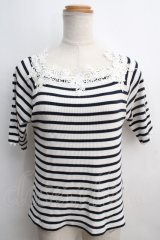 axes femme / スクエアネックリブプルオーバー M  Y-24-01-08-052-AX-TO-SZ-ZT211
