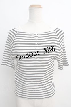 画像1: 【SALE】axes femme / ショート丈リブトップス F 黒 Y-24-01-08-054-AX-TO-SZ-ZT142