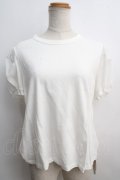 Jane Marple / オーガンジースリーブTシャツ M 白 Y-24-01-08-061-JM-TO-SZ-ZY