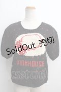 【SALE】PINK HOUSE / 帽子モチーフセーター  黒 Y-24-01-08-067-LO-TO-SZ-ZT068