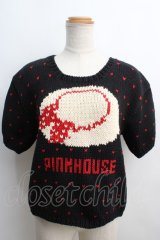 PINK HOUSE / 帽子モチーフセーター  黒 Y-24-01-08-067-LO-TO-SZ-ZI