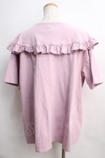 画像2: 【SALE】merry jenny / フリルカラーカットトップス F ピンク Y-24-01-08-080-LO-TO-SZ-ZT469 (2)