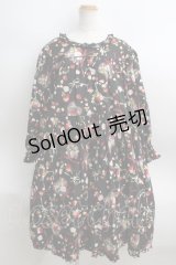 PINK HOUSE / メリーストロベリーミディワンピース  クロ Y-24-01-08-111-LO-OP-SZ-ZY