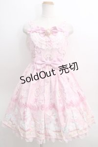 Angelic Pretty / Dolly Catジャンパースカート  ピンク Y-24-01-11-082-AP-OP-SZ-ZY